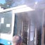 В Краматорске возле Полицейского управления горел тролейбус